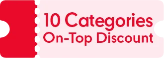 10 Categories On-Top Discount