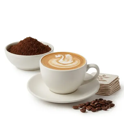 กาแฟและครีมเทียม