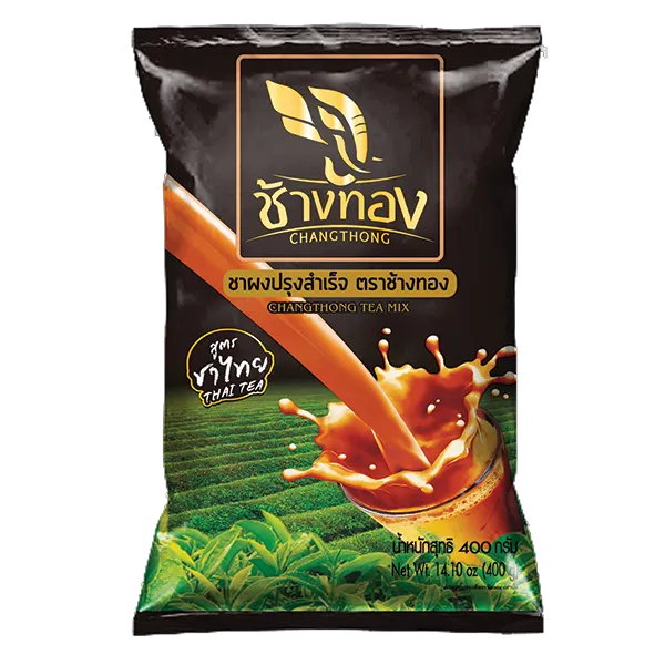 ช้างทอง ผงชาปรุงสำเร็จ สูตรชาไทย 400 ก. 