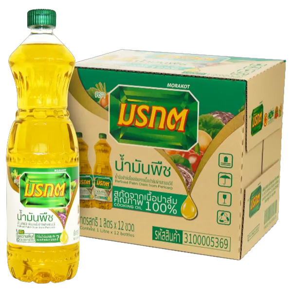 มรกต น้ำมันปาล์มขวด 1 ล. x 12 