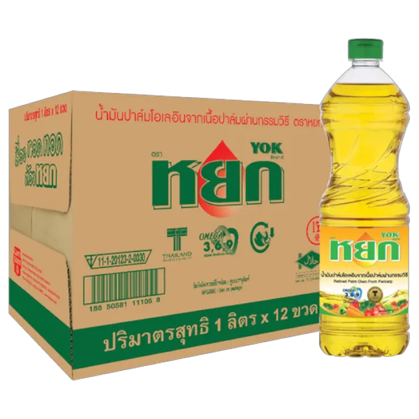หยก น้ำมันปาล์มขวด 1 ล. x 12 