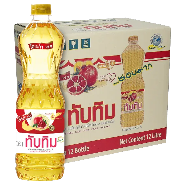 ทับทิม น้ำมันปาล์มขวด 1 ล. x 12 