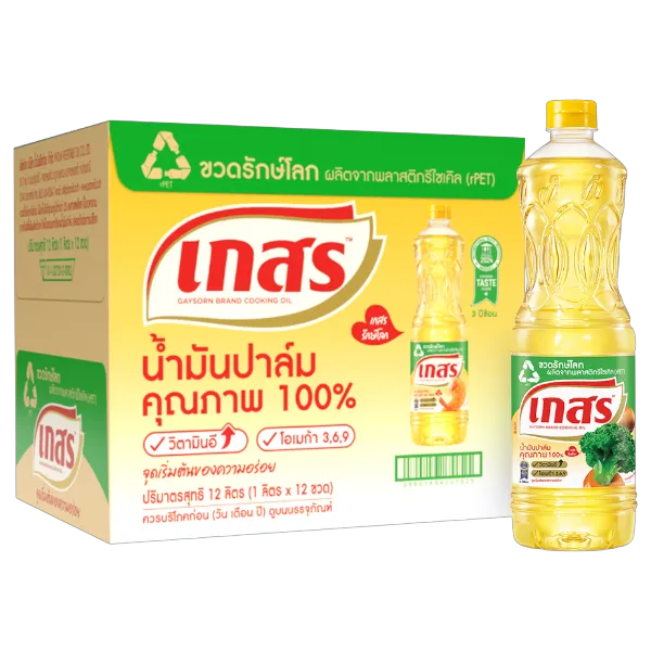 เกสร น้ำมันปาล์มขวด 1 ล. x 12 