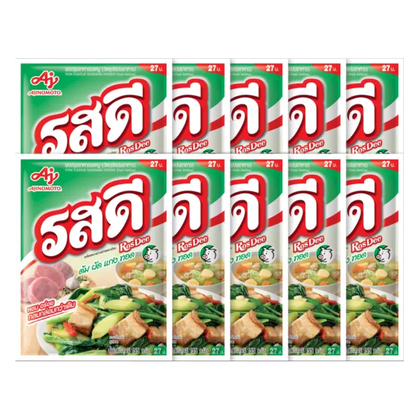 รสดี ผงปรุงรส รสหมู 155 ก. x 10 