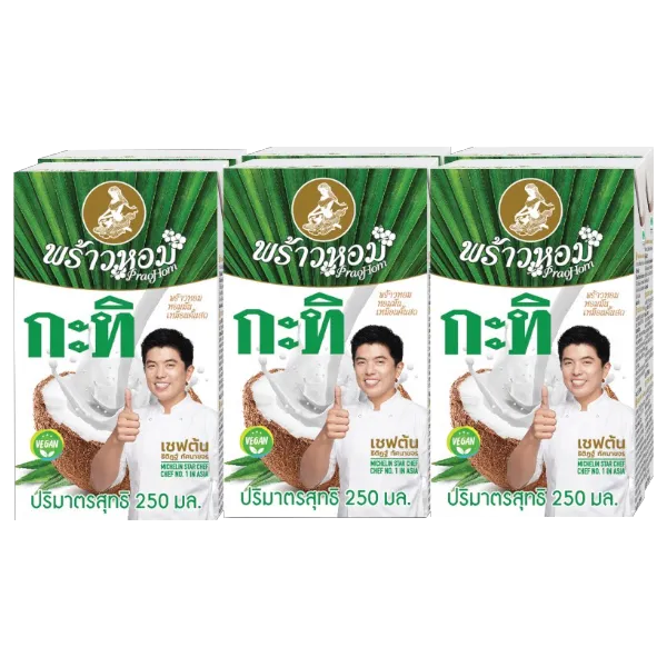 พร้าวหอม กะทิ 100% 250 มล. x 6 