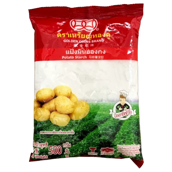 เหรียญทองคู่ แป้งมันฮ่องกง 500 ก.