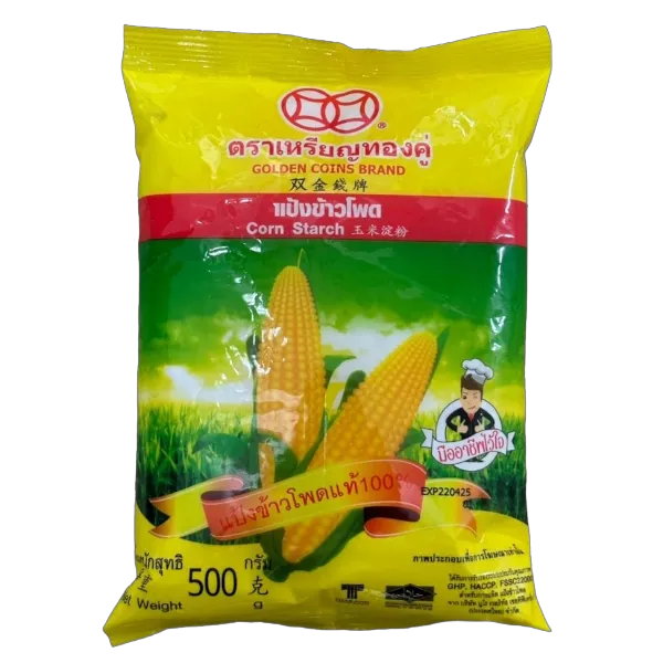 เหรียญทองคู่ แป้งข้าวโพด 500 ก.