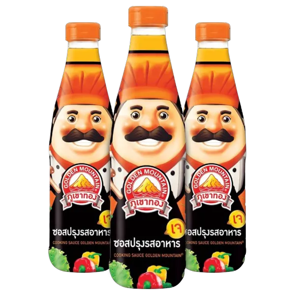ภูเขาทอง ซอสปรุงรสอาหาร ลุงหนวด 700 มล. x 3