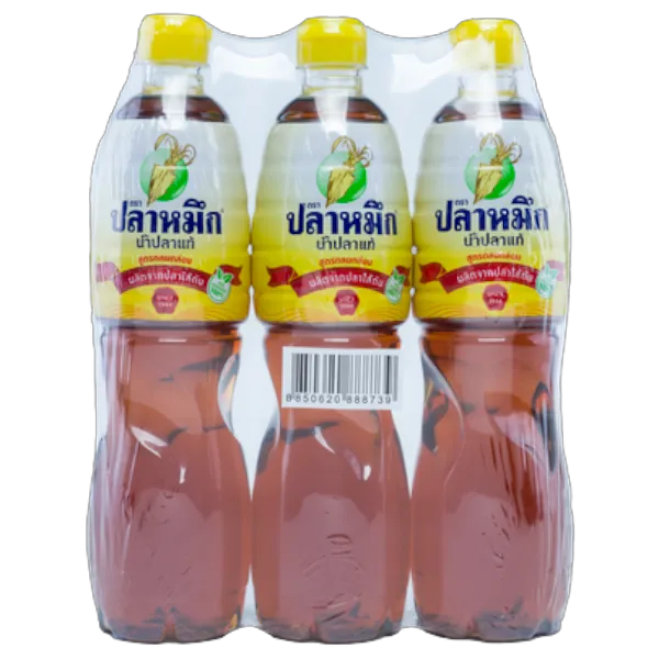 ปลาหมึก น้ำปลาแท้ ฉลากเหลือง 700 มล. x 3