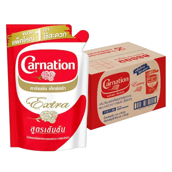 คาร์เนชั่น เอ็กซ์ตร้า ครีมเทียมพร่องไขมัน 1 กก. x 20