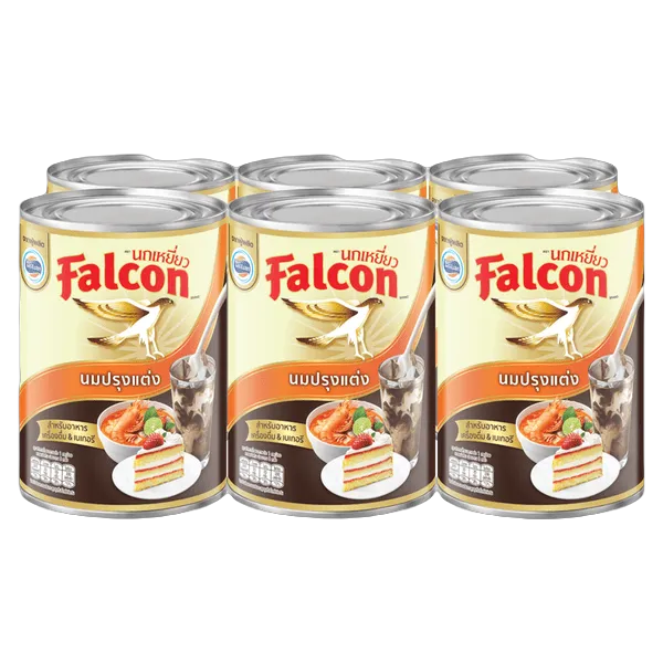 นกเหยี่ยว นมคืนรูปปรุงแต่งสเตอริไลส์ สำหรับปรุงอาหารและเบเกอรี 375 ก. x 6 