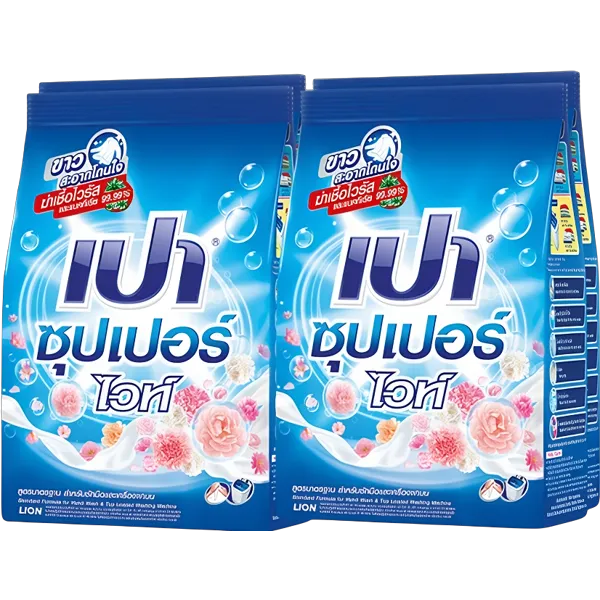 เปา ผงซักฟอก ซุปเปอร์ไวท์ 400 ก. x 4
