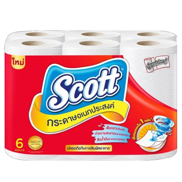 สก๊อตต์ ทาวเวล บิ๊กโรล กระดาษอเนกประสงค์ x 6
