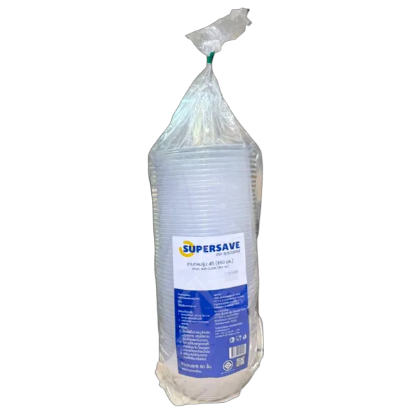 ซุปเปอร์เซฟ ชามกลม ถ้วยก๋วยเตี๋ยว 850 มล. รุ่น EX45 x 50
