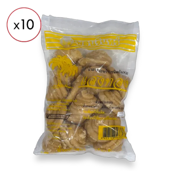 แสงทอง น้ำตาลมะพร้าว ก้นหอย 1,000 ก. x 10 