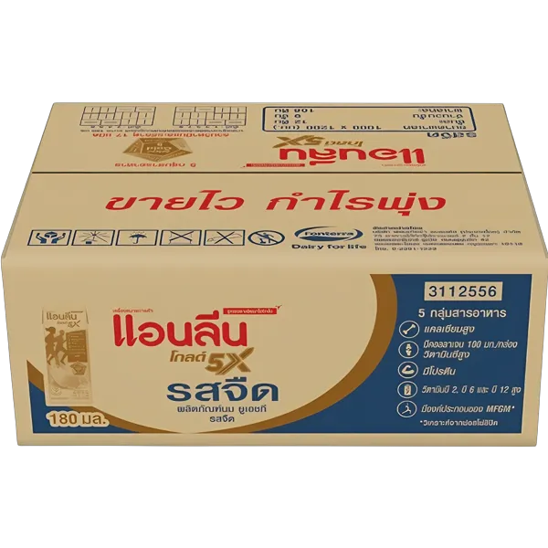 แอนลีน โกลด์ 5 นมยูเอชที รสจืด 180 มล. x 36 