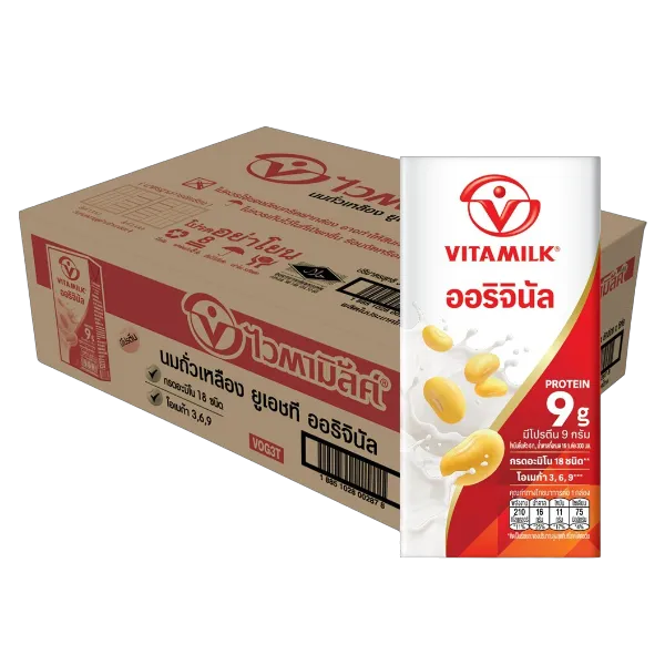ไวตามิ้ลค์ นมถั่วเหลืองยูเอชที ออริจินัล 300 มล. x 36