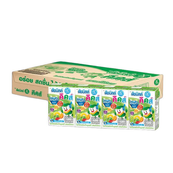 ดัชมิลล์คิดส์ นมเปรี้ยว รสผลไม้รวม 90 มล. x 48