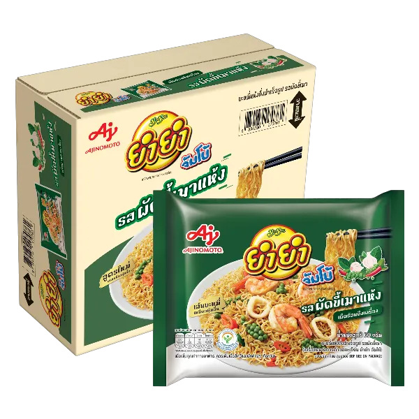 ยำยำ จัมโบ้ บะหมี่กึ่งสำเร็จรูป รสผัดขี้เมาแห้ง 67 G x 30