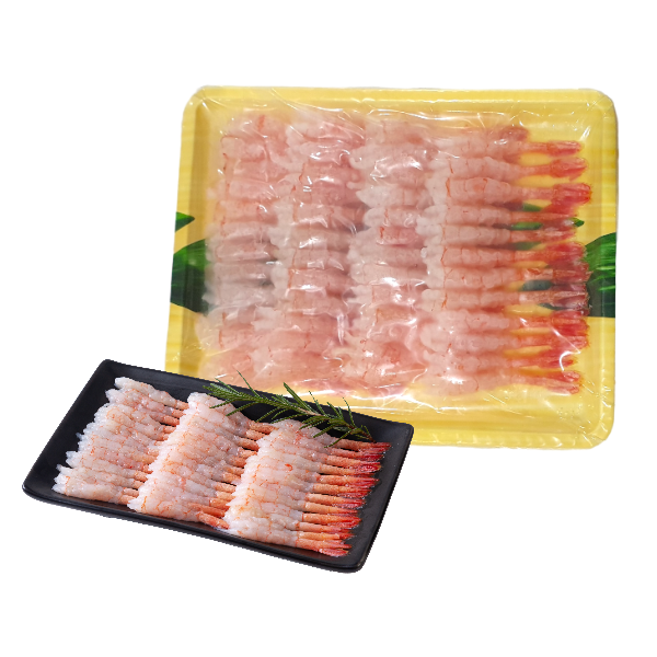 กุ้งหวานปอกเปลือกผ่าหลังไว้หางแช่แข็ง อามะเอบิ (AMA EBI) 145 ก.