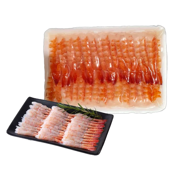 กุ้งขาวต้มปอกเปลือกผ่าผีเสื้อไว้หางแช่แข็ง ซูชิเอบิ (SUSHI EBI) แพ็ค 180 ก.