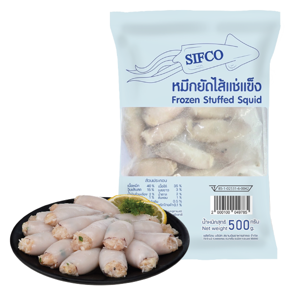 หมึกยัดไส้แช่แข็ง 500 ก.