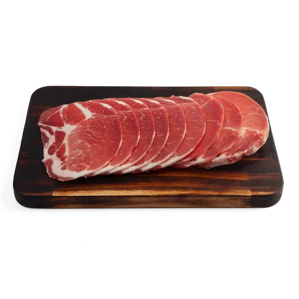 สันคอหมูสไลซ์ 1 กก.