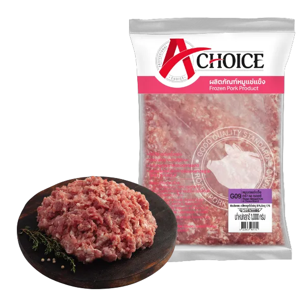 เอ ชอยซ์ หมูบดผสมมัน 10 % แช่แข็ง แพ็ค 1 กก.