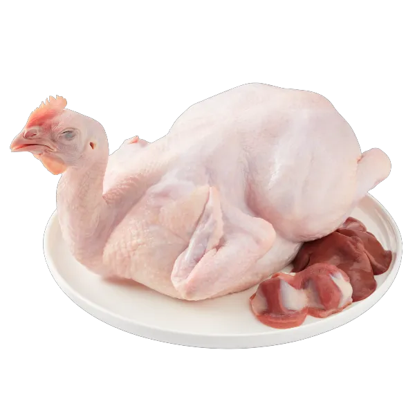 ไก่ทั้งตัวพร้อมเครื่องในแช่แข็ง ขนาด 2-2.2 กก./ตัว