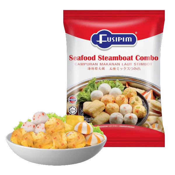ฟูซิพิม ลูกชิ้นเนื้อปลาทรายแดงบดปรุงรสรวมหม้อไฟแช่แข็ง 500 ก.