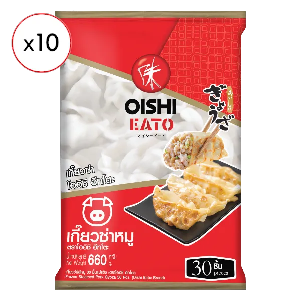 โออิชิ อีทโตะ เกี๊ยวซ่าไส้หมูแช่แข็ง 30 ชิ้น 600 ก. x 10