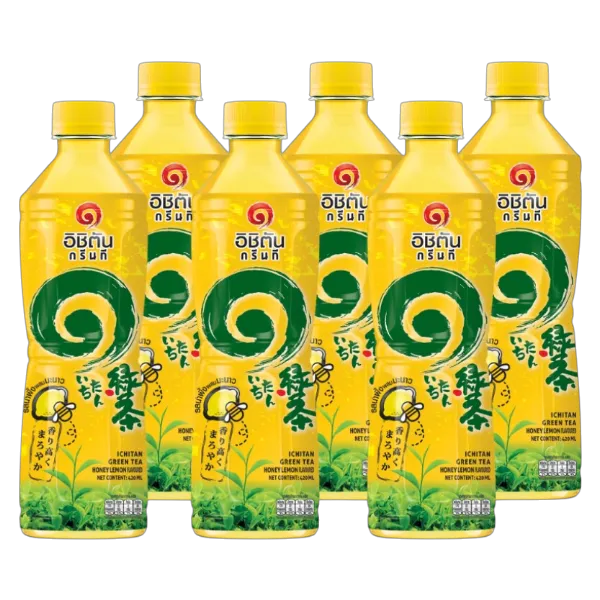 อิชิตัน ชาเขียวพร้อมดื่ม รสน้ำผึ้งมะนาว 420 มล. x 6