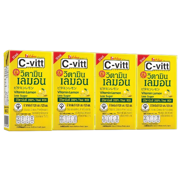 ซี-วิท เครื่องดื่มวิตามินซี รสเลมอน 125 มล. x 4