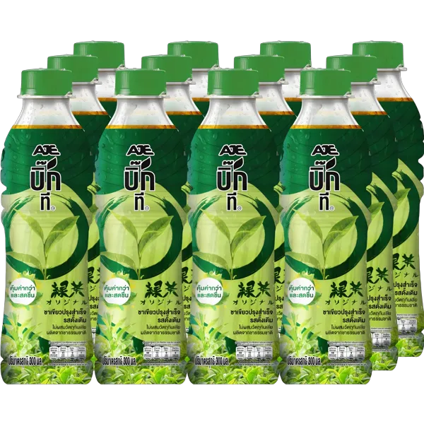 บิ๊ก กรีนที ชาเขียวพร้อมดื่ม รสต้นตำรับ 300 มล. x 12