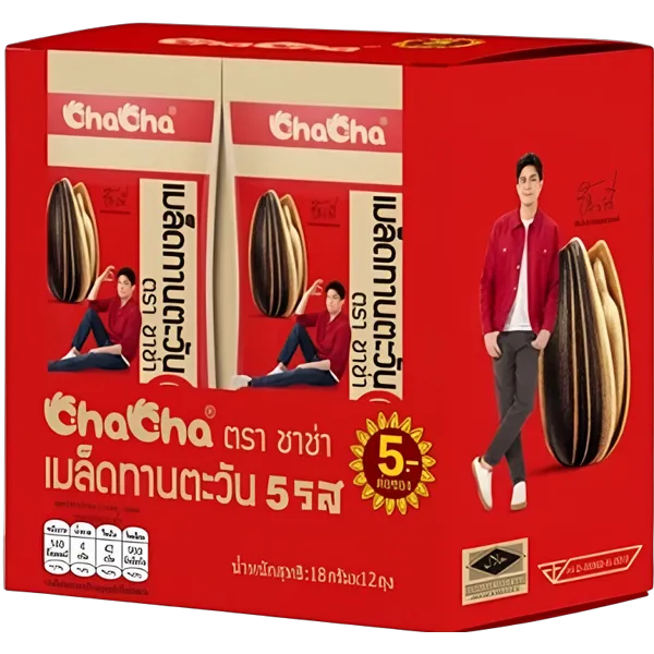ชาช่า เมล็ดทานตะวัน 5 รส 18 ก. x 12 