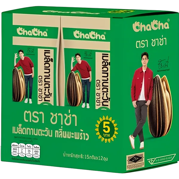 ชาช่า เมล็ดทานตะวัน กลิ่นมะพร้าว 15 ก. x 12 