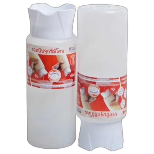 เรืองวา ขวดซอสซิลิโคน 24 ออนซ์ สีใส x 2 