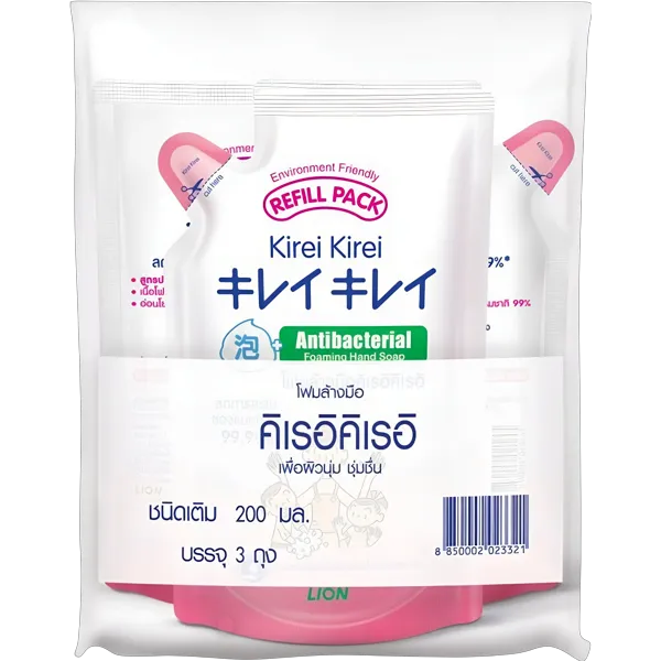 คิเรอิ คิเรอิ โฟมล้างมือ ถุงเติม 200 มล. x 3