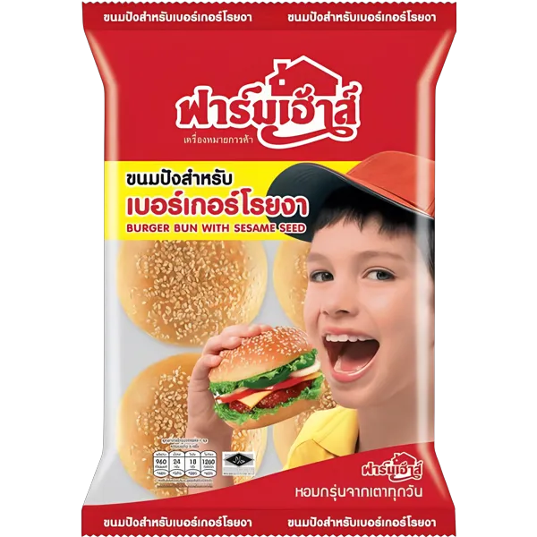 ฟาร์มเฮ้าส์ ขนมปังบันเบอร์เกอร์โรยงา 320 ก.