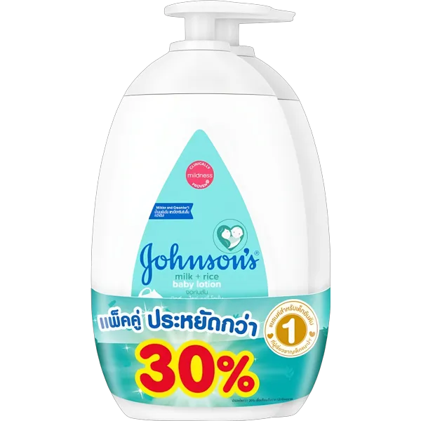 จอห์นสัน โลชั่น มิลค์ไรซ์ 500 มล. x 2