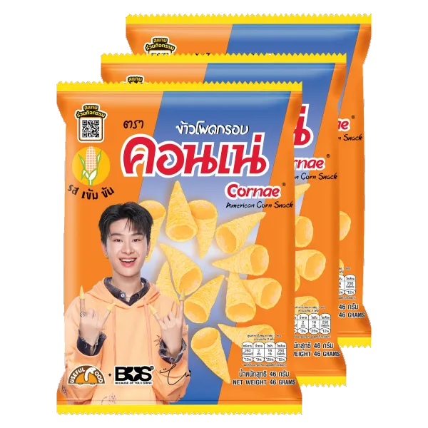 คอนเน่ ข้าวโพดอบกรอบ 46 ก. x 3