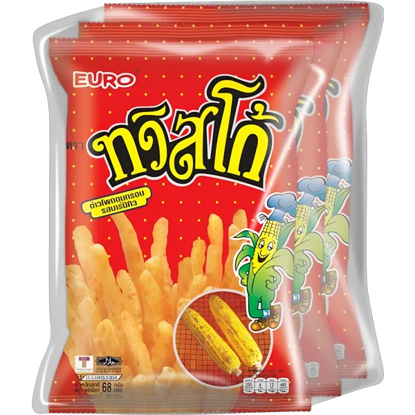 ทวิสโก้ ขนมข้าวโพดอบกรอบรสบาร์บิคิว 68 ก. x 3