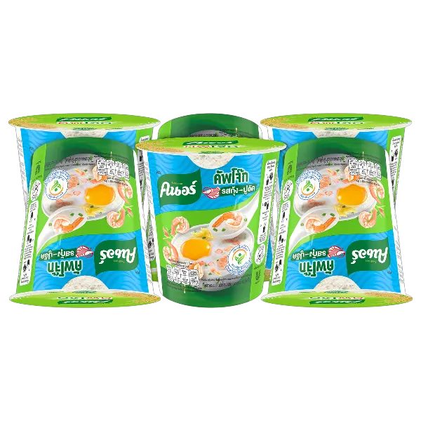 คนอร์ โจ๊กถ้วย รสกุ้ง/ปูอัด 32 ก. x 6
