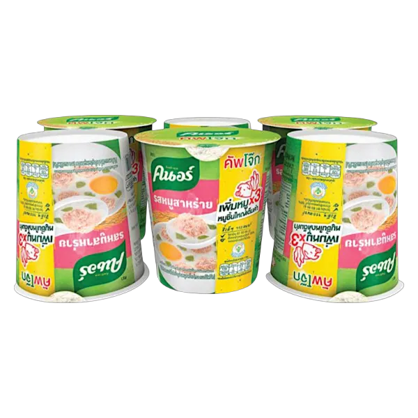 คนอร์ โจ๊กถ้วย รสหมูสาหร่าย 32 ก. x 6