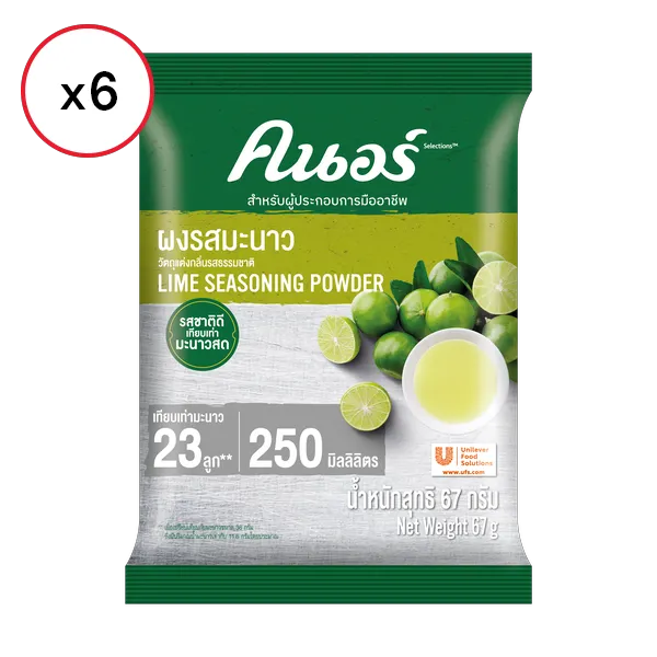 คนอร์ ผงรสมะนาว 67 ก. x 6 