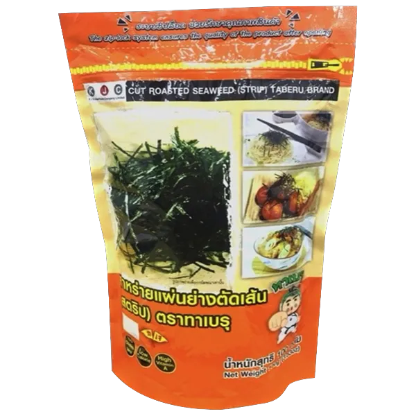 ทาเบรุ สาหร่ายแผ่นย่างตัดเส้น 100 ก.