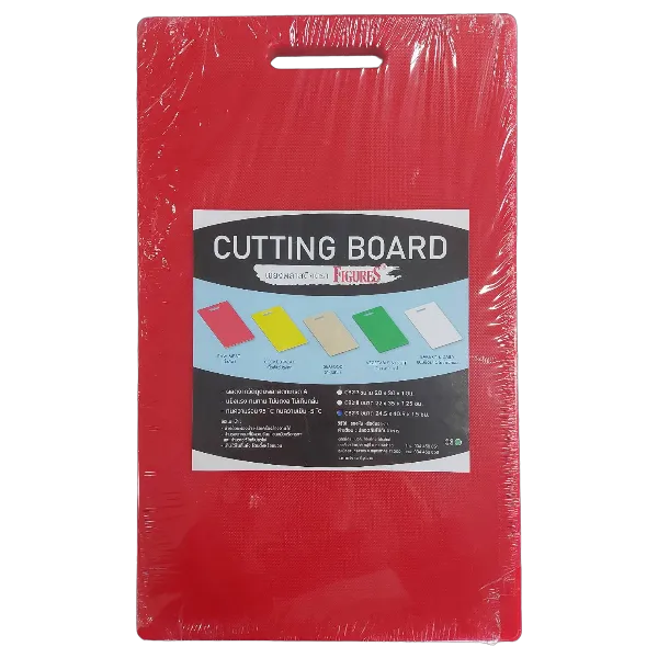 ฟิกเกอร์ เขียงพลาสติก 24.5 x 40.5 x 1.5ซม. CB219 แดง