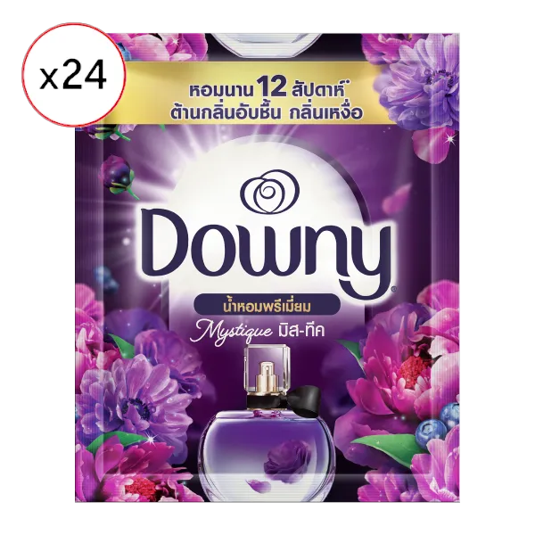 ดาวน์นี่ น้ำยาปรับผ้านุ่มเข้มข้น มิสทีค 20 มล. x 24