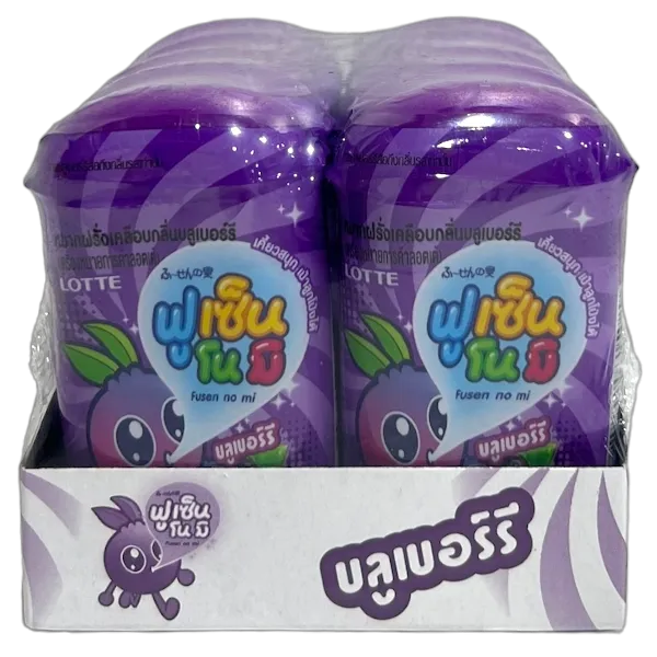 ลอตเต้ ฟูเซ็นโนมิ หมากฝรั่ง รสบลูเบอร์รี่ 15 ก. x 10