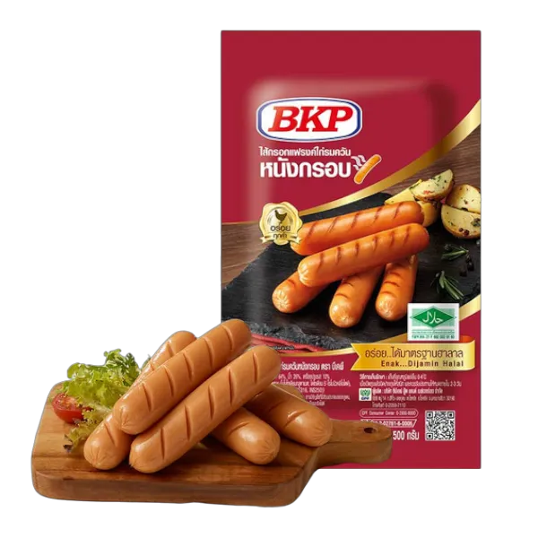 บีเคพี แฟรงค์ไก่รมควันหนังกรอบ 500 ก.